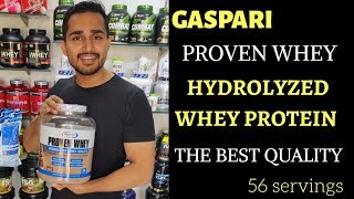 Gaspari proven whey hydrolyzed whey protein review in hindi | hydrolyzed whey protein | Gaspari |