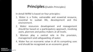 17CV661 Module 3 Integrated Water Resources management Lecture1