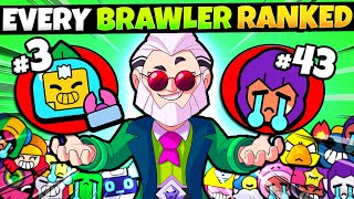 Ranking All 44 Brawlers Best To Worst In Brawl Stars Pro List Youtube - best characters in brawl stars 2021