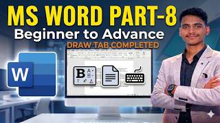 MS Word Draw Tab Complete Tutorial | Drawing Tools &amp; Ink Hindi 2026