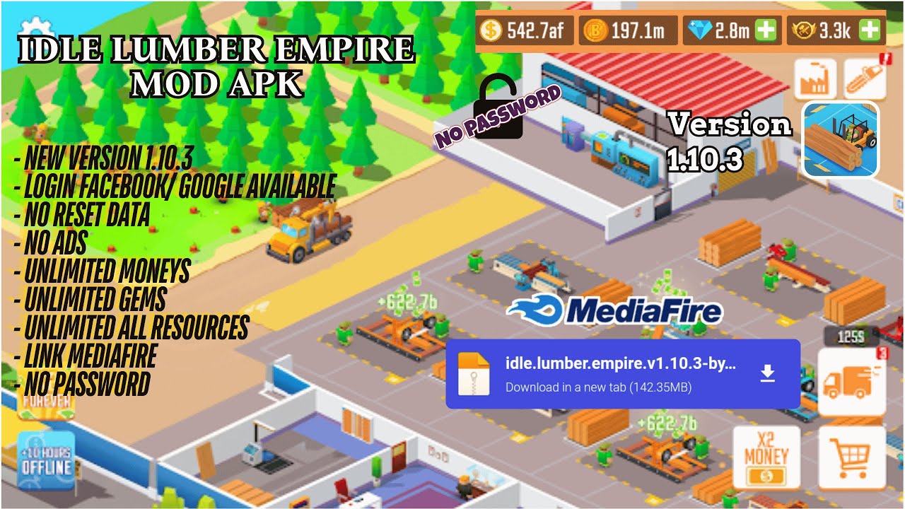 Idle Lumber Empire Mod Apk V1.10.3 | Unlimited Money, No Ads, Free ...