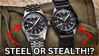 The New Seiko 5 Sports Field GMT's - Steel or Stealth!? SSK023 SSK025