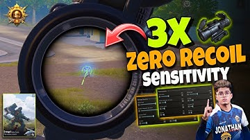 3X SCOPE SENSITIVITY FOR PUBG/BGMI ✔️Huge Sensitivity Boost ✅