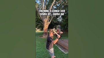 Saddle axe for axe throwing? #shorts #axethrowing #axe #skills #vikings #outdoors #tools #review