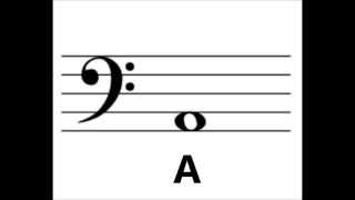 Bass Clef Note Identification exercise--learn your notes! chords