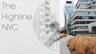Bottle Cap Drawings: NYC High line Time lapse