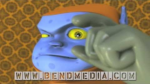 :: 3D Animation :: Captain Ogre face crushing cute kittens head ::