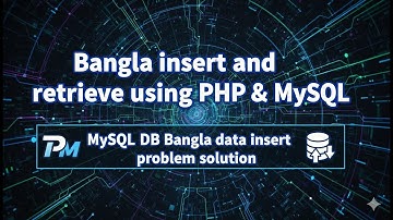Bangla insert and retrive using php & mysql | Mysql db bangla data insert problem solution .