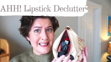 ENTIRE LIPSTICK COLLECTION AND DECLUTTER | SWATCHES Lipstick, Lip Gloss, Liquid Lipstick Review 2020