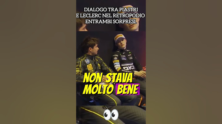 Leclerc e Piastri entrambi sorpresi l'uno dall'altro nel retropodio. 👀 #f1 #leclerc #piastri