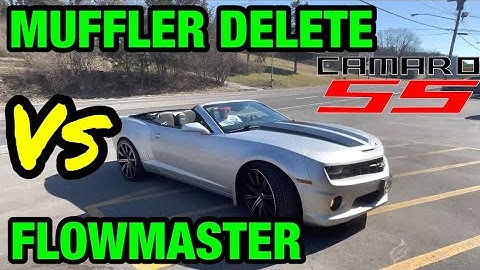 Chevy Camaro SS 6.2L V8: FLOWMASTER SUPER 10 Vs MUFFLER DELETE!