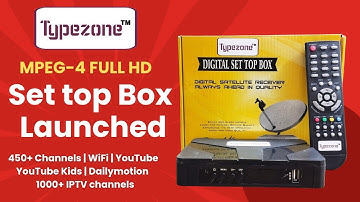 Journalism Guide Launches Typezone Full HD Mpeg4 set top box for DD Free Dish 🤩 | Technology TV