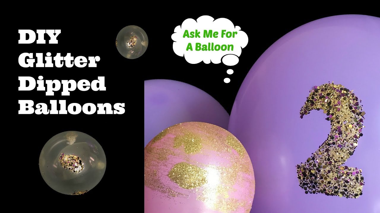balloon decorations miami Glitter Dipped Balloons