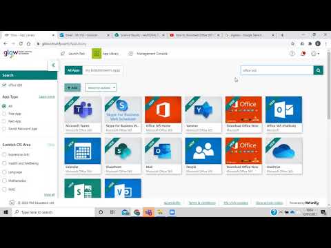 Download Office 365 from Glow