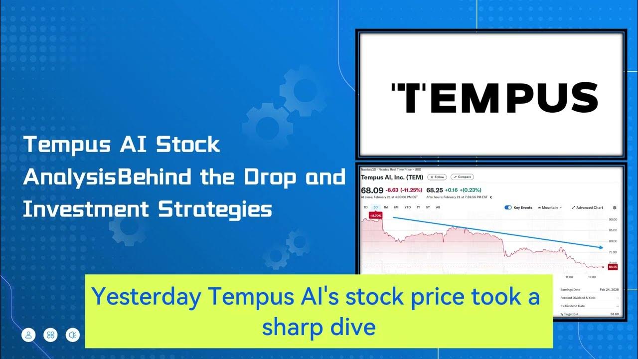 Why Is Tempus Ai Stock Dropping Why Tempus stock price drop? to buy or sell? - YouTube
