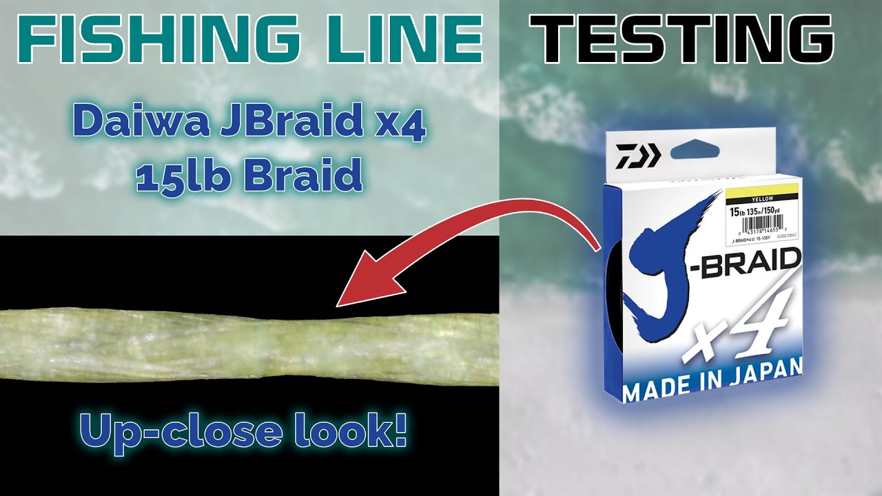 Daiwa JBraid x4 : 15lb Braid - Line Laboratory