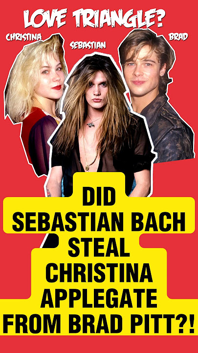Sebastian Bach Christina Applegate Brad Pitt Love Triangle? #skidrow #1989 #80smusic