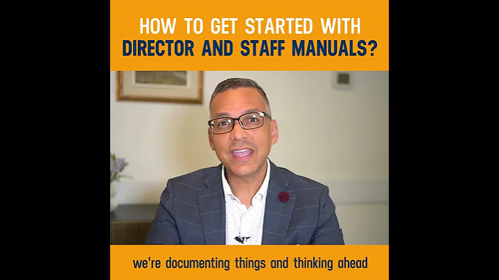 How To Get Started With Director And Staff Manuals | Board Governance
