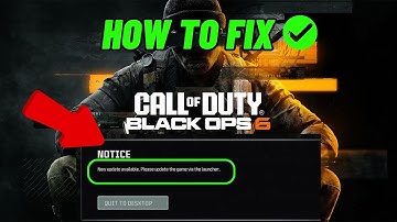 How To Fix Black Ops 6 New Update Available. Please update the game via the launcher Error