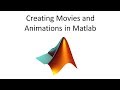 Creating Movies and Animations in Matlab