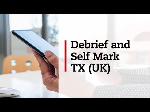 Better debriefing and self-marking TX (UK)