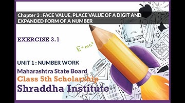 Scholarship 5th  Unit 1 Chapter 3 | Face, Place Value of a digit & Expanded form of Nos Introduction