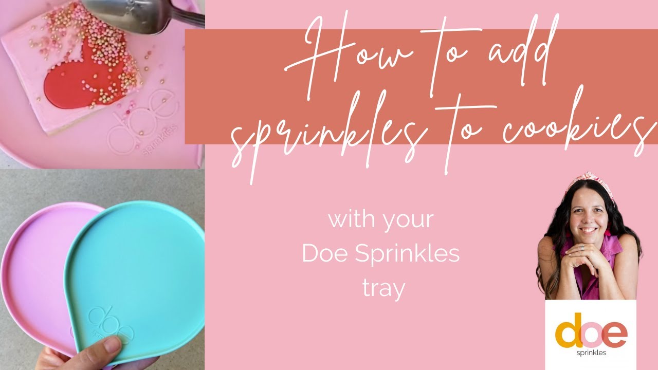 How to add sprinkles to cookies (with your Doe Sprinkles catcher tray