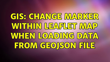 GIS: Change marker within leaflet map when loading data from geojson file