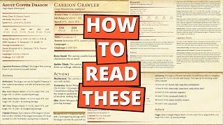 Dungeons and Dragons 5e Monster Stat Blocks, how to read them! | DnD 5th Edition Dungeons and Dragons 5e Monster Stat Blocks, how to read them! | DnD 5th Edition