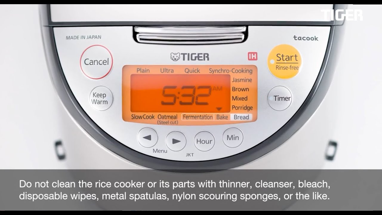 How To Clean Tiger Rice Cooker Lid