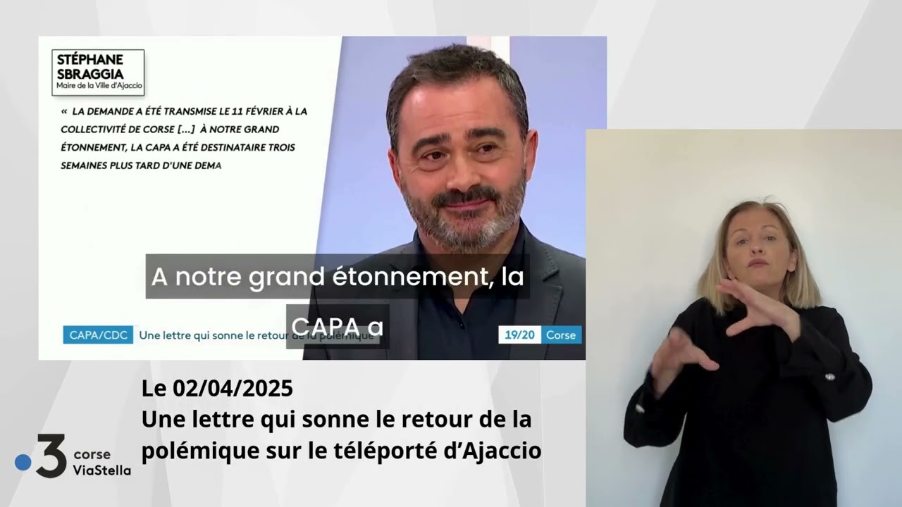 02.04.2025 Une lettre qui sonne le retour de la polémique sur le téléporté d'Ajaccio
