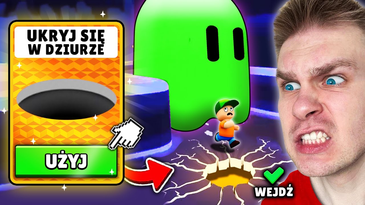 Jak ODBLOKOWAĆ ⚠️ NOWĄ MAPĘ *PAC-MAN* 👻 i EMOTKĘ SPECJALNĄ (MAGICZNA DZIURA) 🕳️ w Stumble Guys! 😱