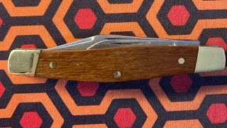 Ka-Bar 1058 USA 2 Blade Vintage Pocket Knife KABAR Jack Knife