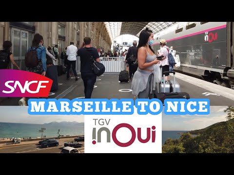 TGV Train |??| Marseille to Nice | SNCF TGV INOUI | Train Côte d'Azur