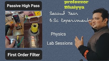 Passive High Pass Filter | B.Sc & Engg | Physics Lab Practical Experiment | Professor Of Science