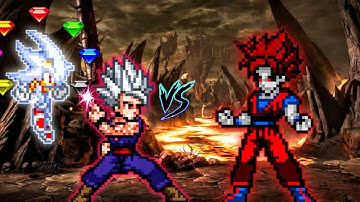 Hyper Sonic V3 OP & Gohan Beast V2 OP VS Goku Terror Final OP in Jump Force #mugen