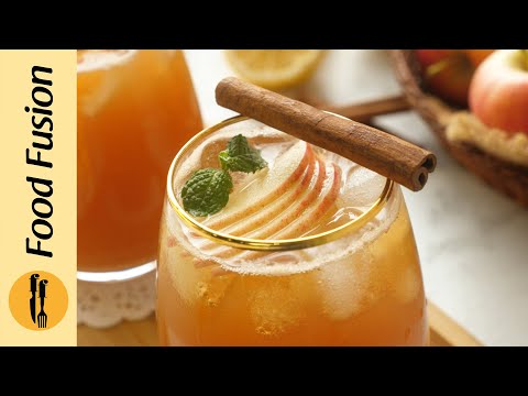 Apple Cinnamon Iced Green Tea Recipe By Food Fusion