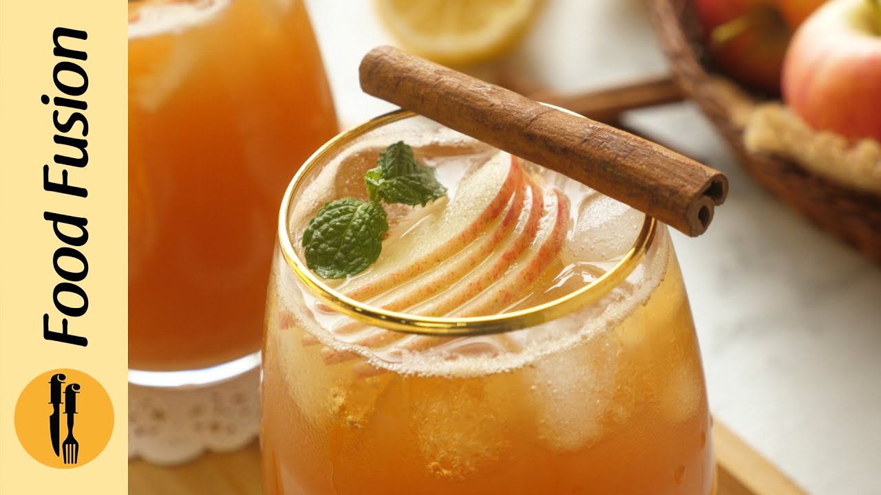 Apple Cinnamon Iced Green Tea Recipe By Food Fusion