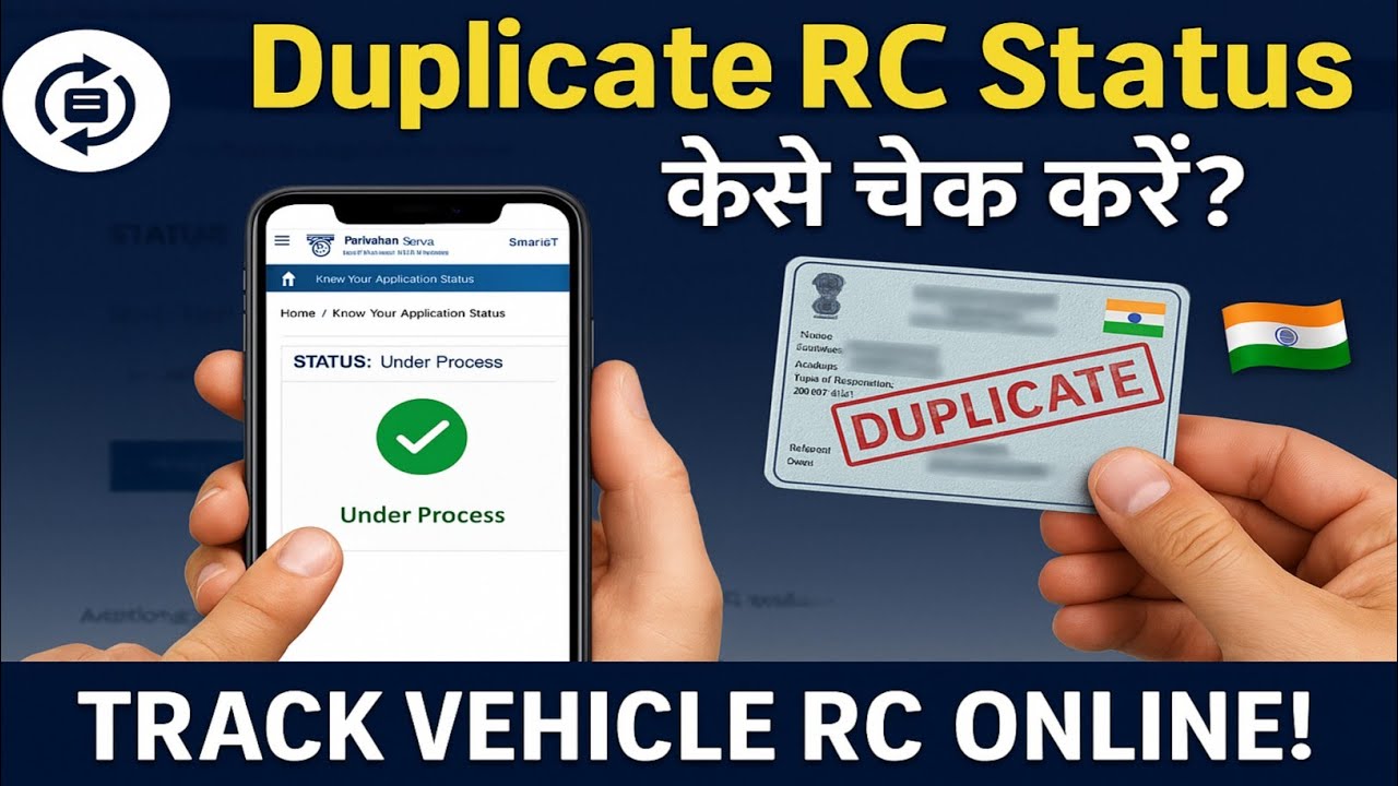How to Check Status of Duplicate RC Applied - YouTube