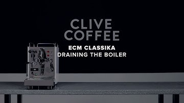 ECM Classika PID | Draining The Boiler