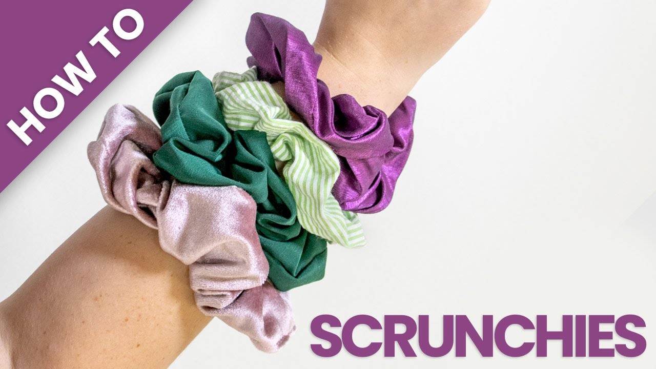 How to Make a Scrunchie with Wide Elastic - Easy with Nice Finish 