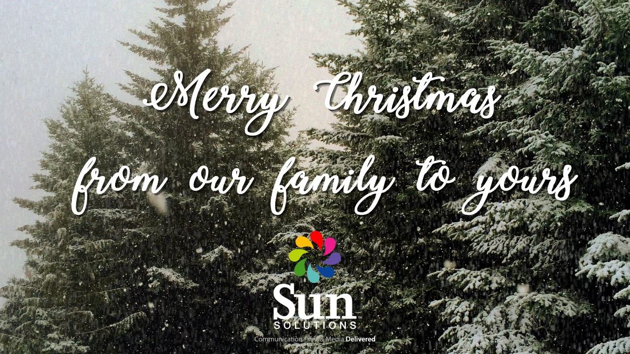 Merry Christmas from Sun - YouTube