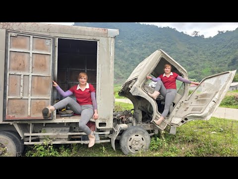 The girl who bought the old car from the neighbor to repair and restore.