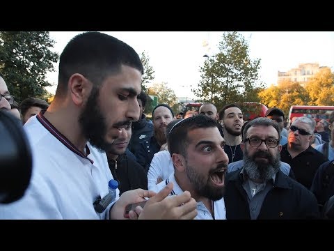 Ali Dawah Confronts Israeli Soldier Avi Yemini Speakers