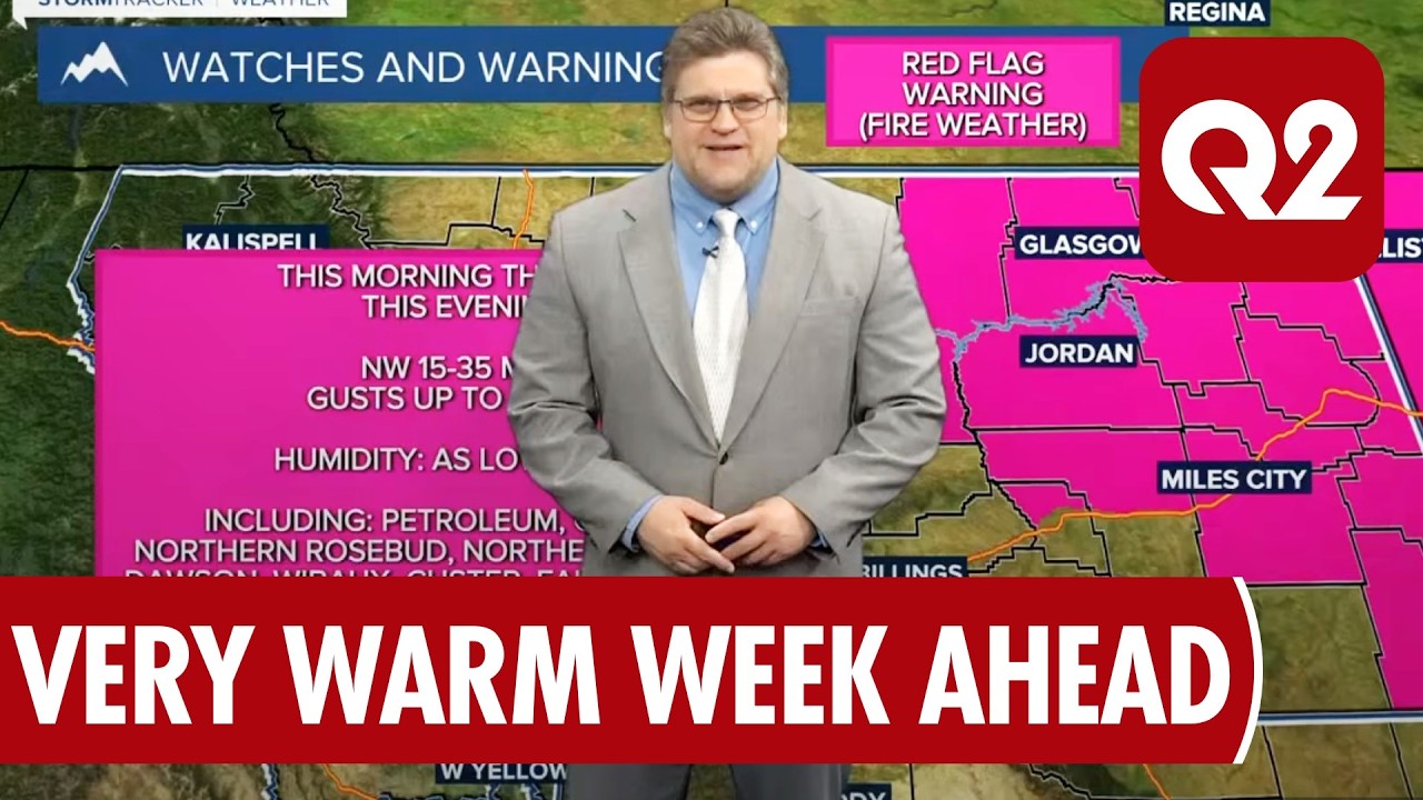 Q2 Billings Area Weather: A mainly dry and very warm week ahead - YouTube