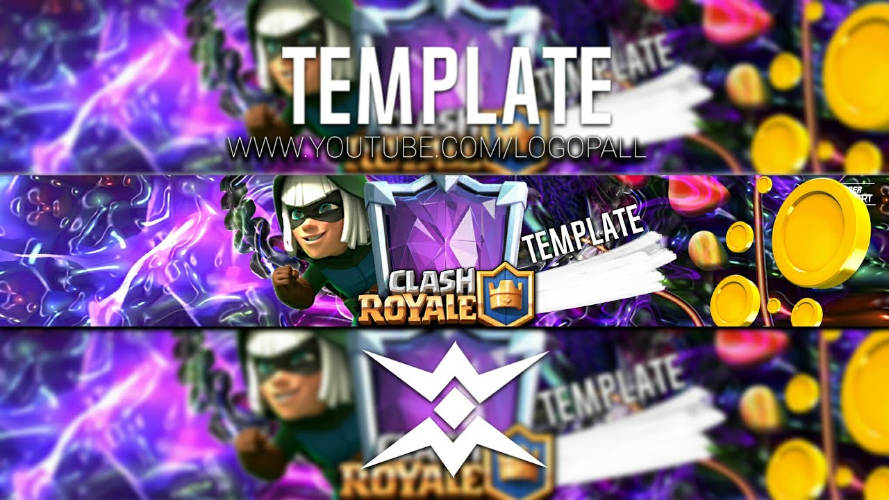 Bannière Clash Royale Free Template Clash Royale Youtube Banner Psd