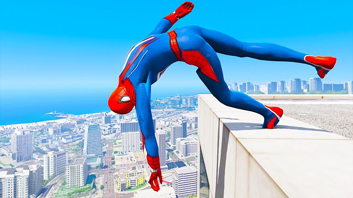 SPIDERMAN CRAZY JUMPS/FALLS #18 (GTA 5 Spider-Man Fails)