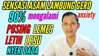 Sensasi debar debar asam lambung gerd anxiety