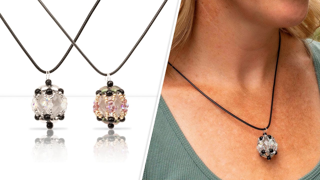 Moon Shadow Beaded Bead - DIY Jewelry Making Tutorial by PotomacBeads