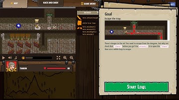 CodeCombat - Hack and Dash (Level 14) - Bermain dan belajar Python